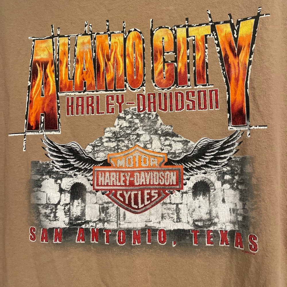Harley-Davidson Men’s T-Shirt Alamo City San Antonio Texas- Flame 2008 Size 2X